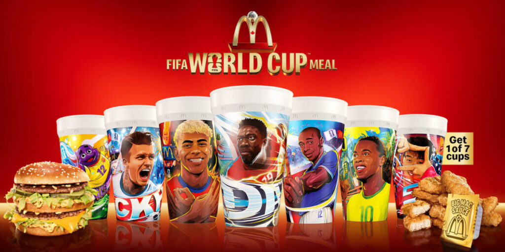McDonald’s запустив FIFA World Cup Меню зі стаканами Бекхема, Ямала й Роналдіньйо