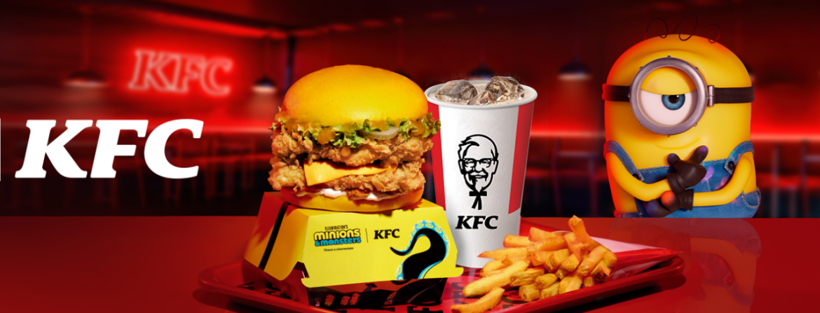 KFC запустив в Україні меню з посіпаками: жовті бургери, банановий соус, Minion Box і п’ять фігурок. Публікуємо ціни, склад наборів та строки акції.