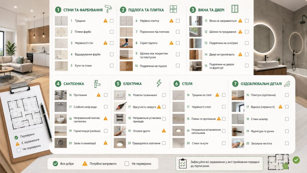 Приймання квартири після ремонту: 20 дефектів, які потрібно знайти до підписання акта