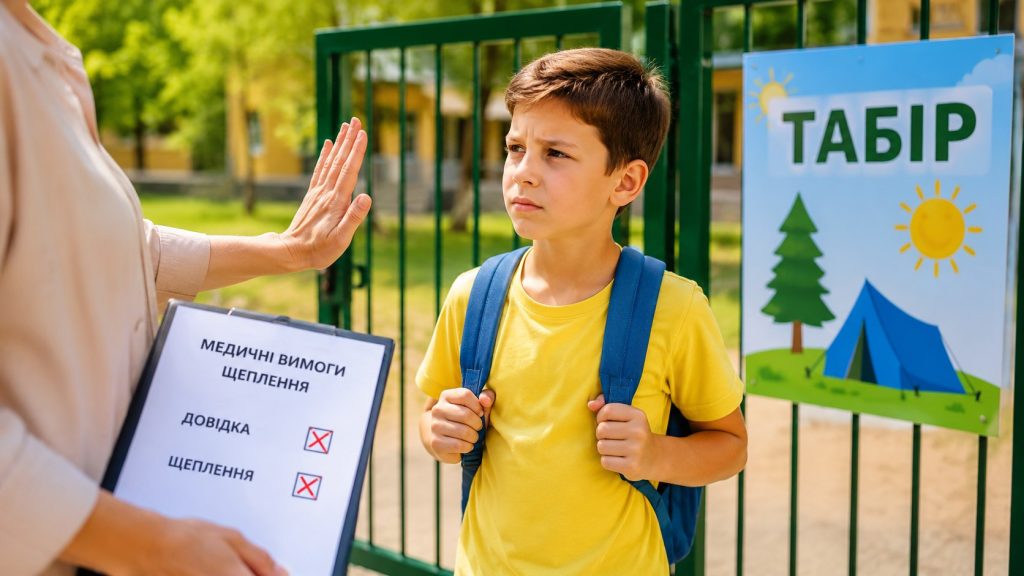 Коли табір може відмовити дитині без щеплень або медичної довідки та як діяти батькам