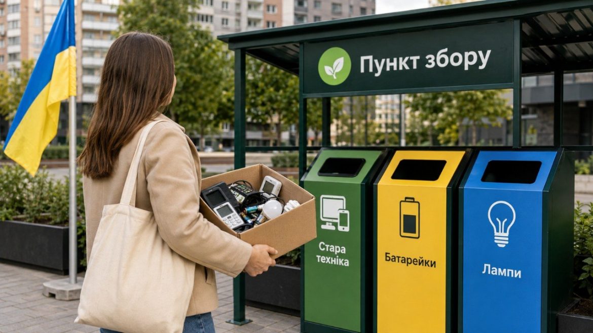 Стара техніка, батарейки та лампи не мають потрапляти у звичайний смітник. Пояснюємо, куди їх здавати в Україні, як підготувати до передачі та де перевірити пункт приймання у своєму місті.