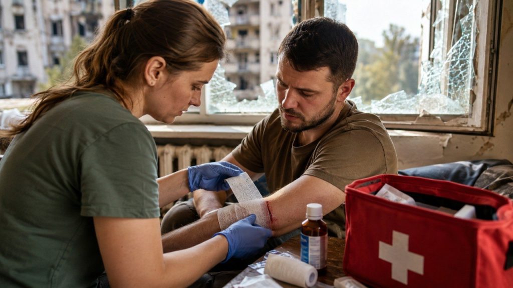Що робити, якщо під час обстрілу людина отримала порізи від розбитого вікна: покрокова перша допомога