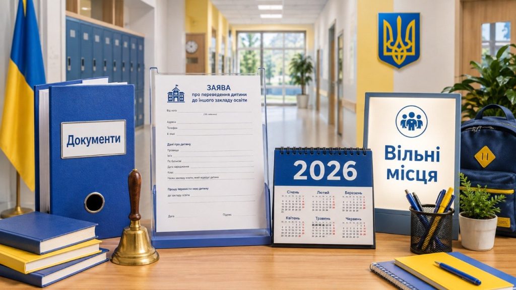 Як перевести дитину до іншої школи у 2026 році: документи, строки та вільні місця