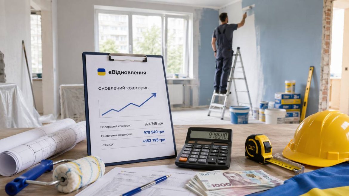 єВідновлення отримало нові розцінки на ремонт житла: роботи подорожчали в середньому на 27,5%. Розбираємо суми компенсацій, нові кошториси, ліміти та правила виплат власникам.