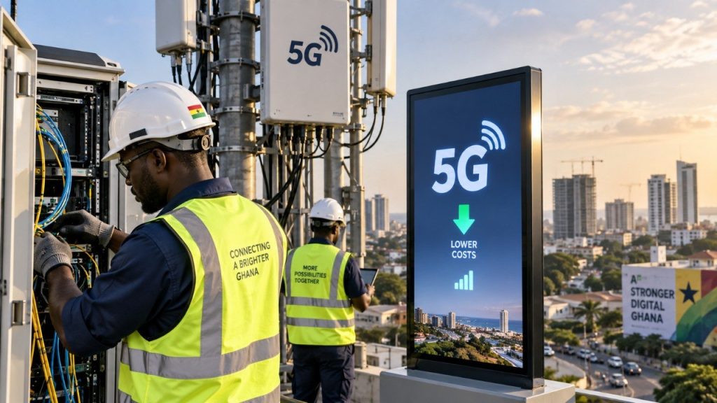 Реформа 5G у Гані: оператори збільшують інвестиції, а інтернет стає дешевшим