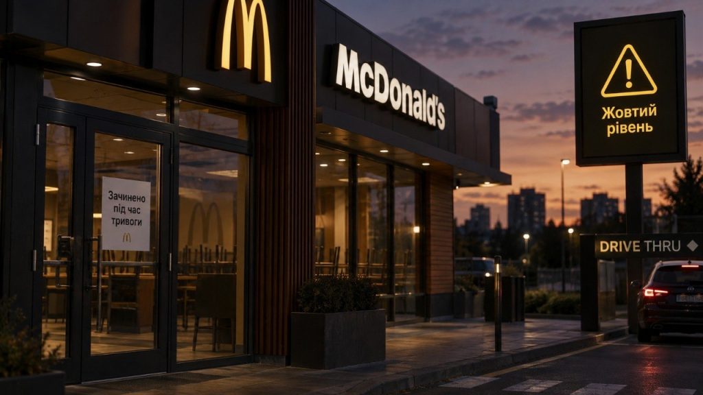 McDonald’s не змінює правила через жовтий рівень тривоги: ресторани зачинятимуться