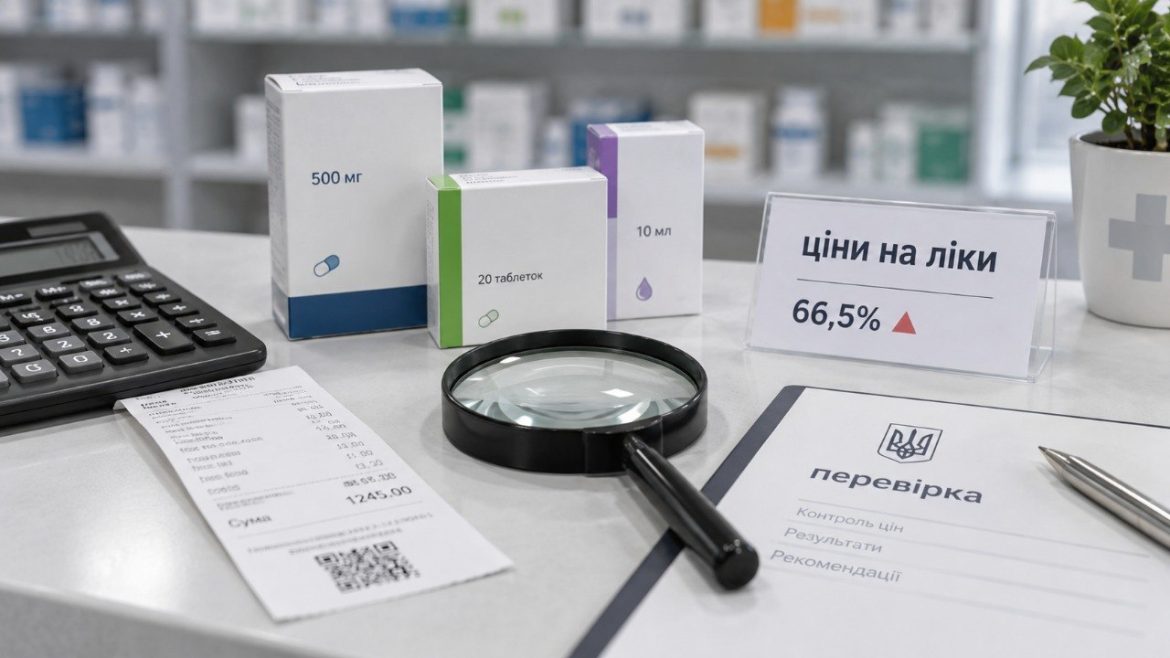 За січень–серпень 2026 року Держпродспоживслужба провела 749 перевірок аптек і оптовиків. Порушення правил ціноутворення на ліки виявили у 66,5% випадків.